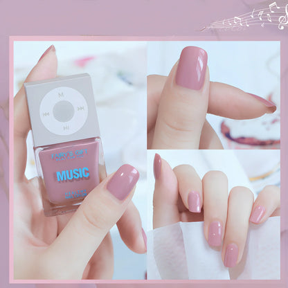 10ml bottle of odorless cherry red baking-free nail polish by Fairys Gift, non-peelable oily formula