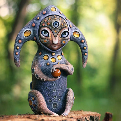 Handmade fantasy creatures resin garden ornament, unique decoration for home and garden