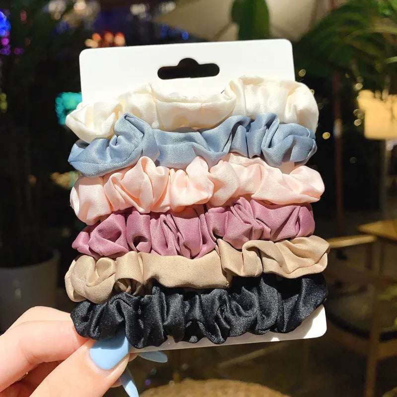 20-piece children's hair ring and hair rope set in autumn and macaron colours.