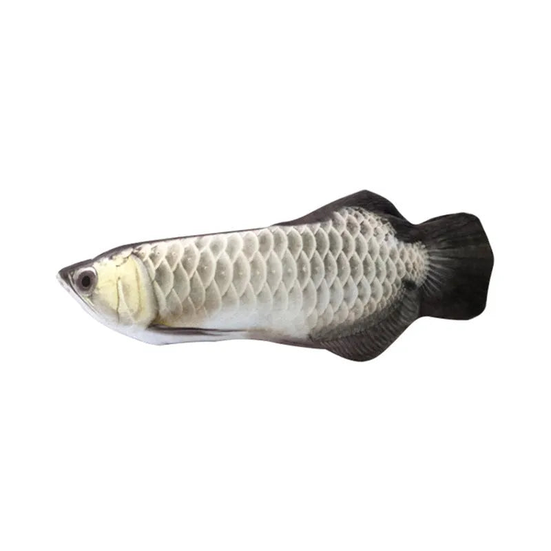 Simulation fish electric cat toy USB charging beating fish plush in red carp colour