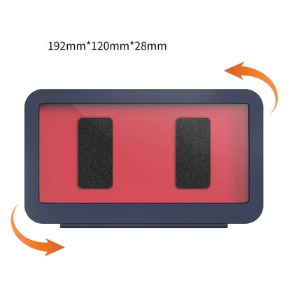 Waterproof wall-mounted phone case with anti-fog technology, fits phones up to 6.8 inches