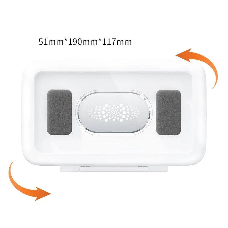 Waterproof wall-mounted phone case with anti-fog technology, fits phones up to 6.8 inches