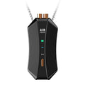 Black and white portable negative ion air purifier necklace style with LCD screen and Type-C port