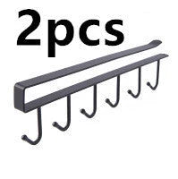 A stylish and durable wrought iron hook for versatile storage in the kitchen, wardrobe, or office - perfect for the modern Kiwi home.