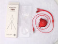 Bear-shaped telescopic USB cable with three connectors extended to 1.2 metres