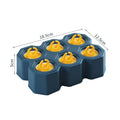 Plastic soft cartoon anti-dripping ice mould in brown honeycomb design for homemade ice cubes