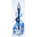 Printed yoga mat drape in exotic colour pattern, superfine fibre 185x65cm sweat-absorbent towel on yoga mat