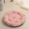 Waterproof non-hairy pet sleeping mat for dogs, round shape, 45cm diameter, available in multiple colours