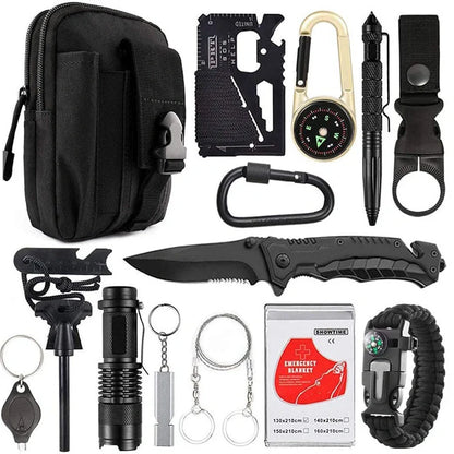 Amazon's 17.5×12×6cm multi-function survival tool with SOS features for camping