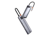 Baseus 5-in-1 Type-C hub aluminium alloy Space Grey with HDMI and USB 3.0 ports