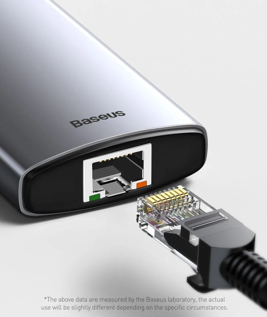 Baseus 5-in-1 Type-C hub aluminium alloy Space Grey with HDMI and USB 3.0 ports