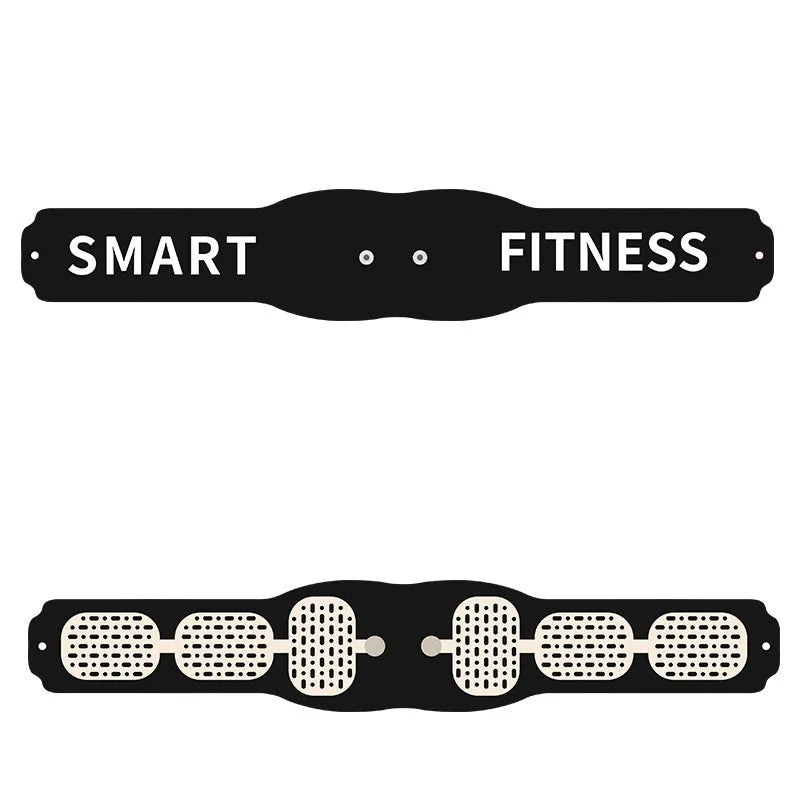 Anmeier FS88 smart fitness massage belt in black with LED display and EMS technology for abdominal and leg muscle training