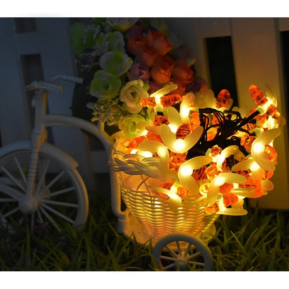 LED solar fairy lights for outdoor and indoor decoration, available in four lengths