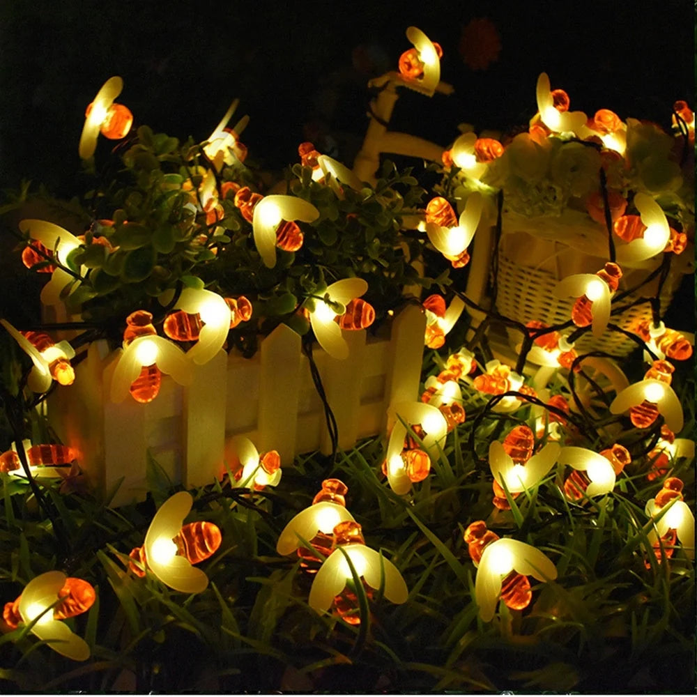 LED solar fairy lights for outdoor and indoor decoration, available in four lengths