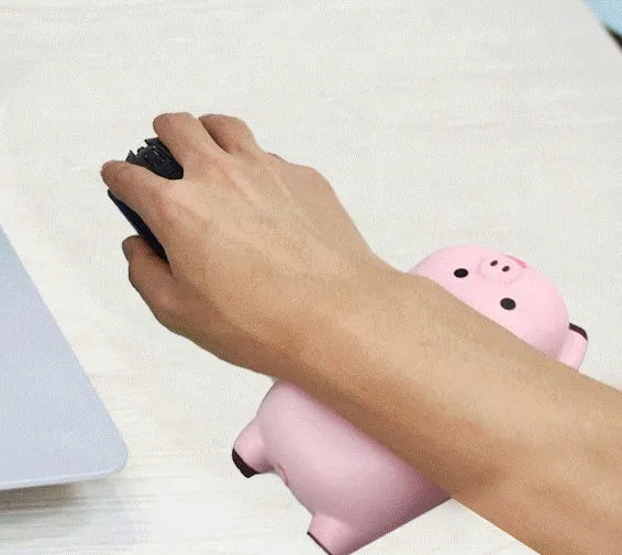 130x70mm mouse pad wrist rest with PU leather surface and non-slip base in multiple colour options
