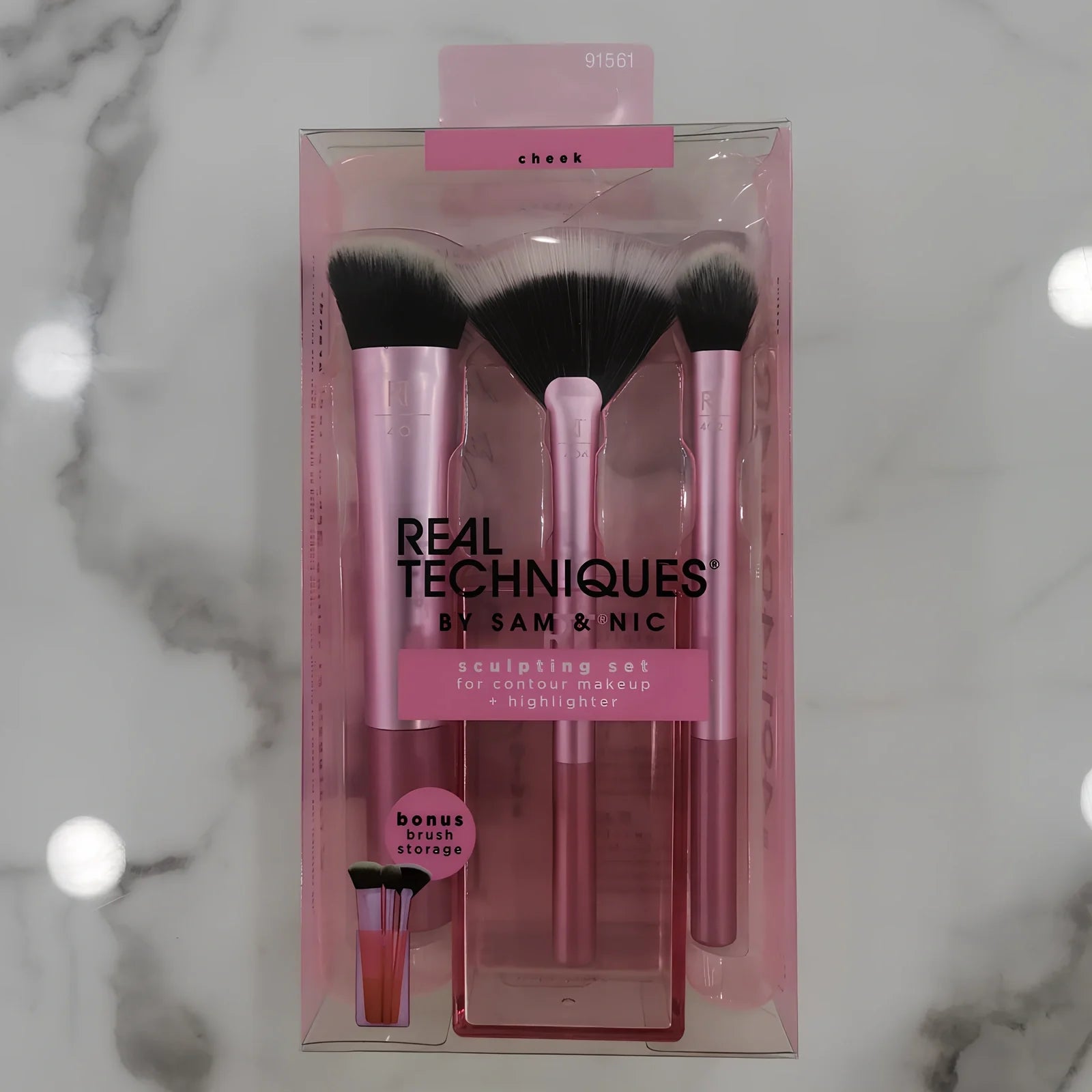 5-piece golden handle makeup brush set including powder, paint, highlight, and eyeshadow brushes, total 120g weight