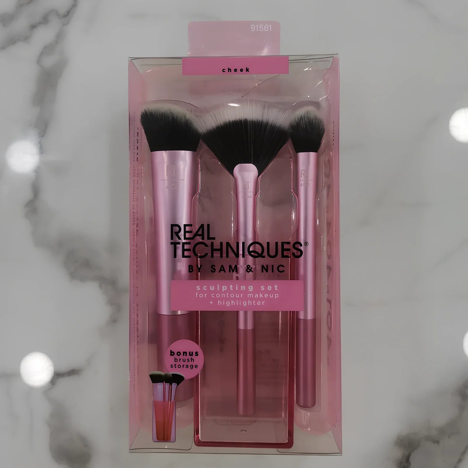 5-piece golden handle makeup brush set including powder, paint, highlight, and eyeshadow brushes, total 120g weight