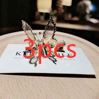 Mori Girl's Moving Butterfly Hairpin Headdress in silver and golden finishes