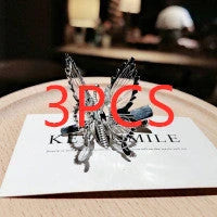 Mori Girl's Moving Butterfly Hairpin Headdress in silver and golden finishes