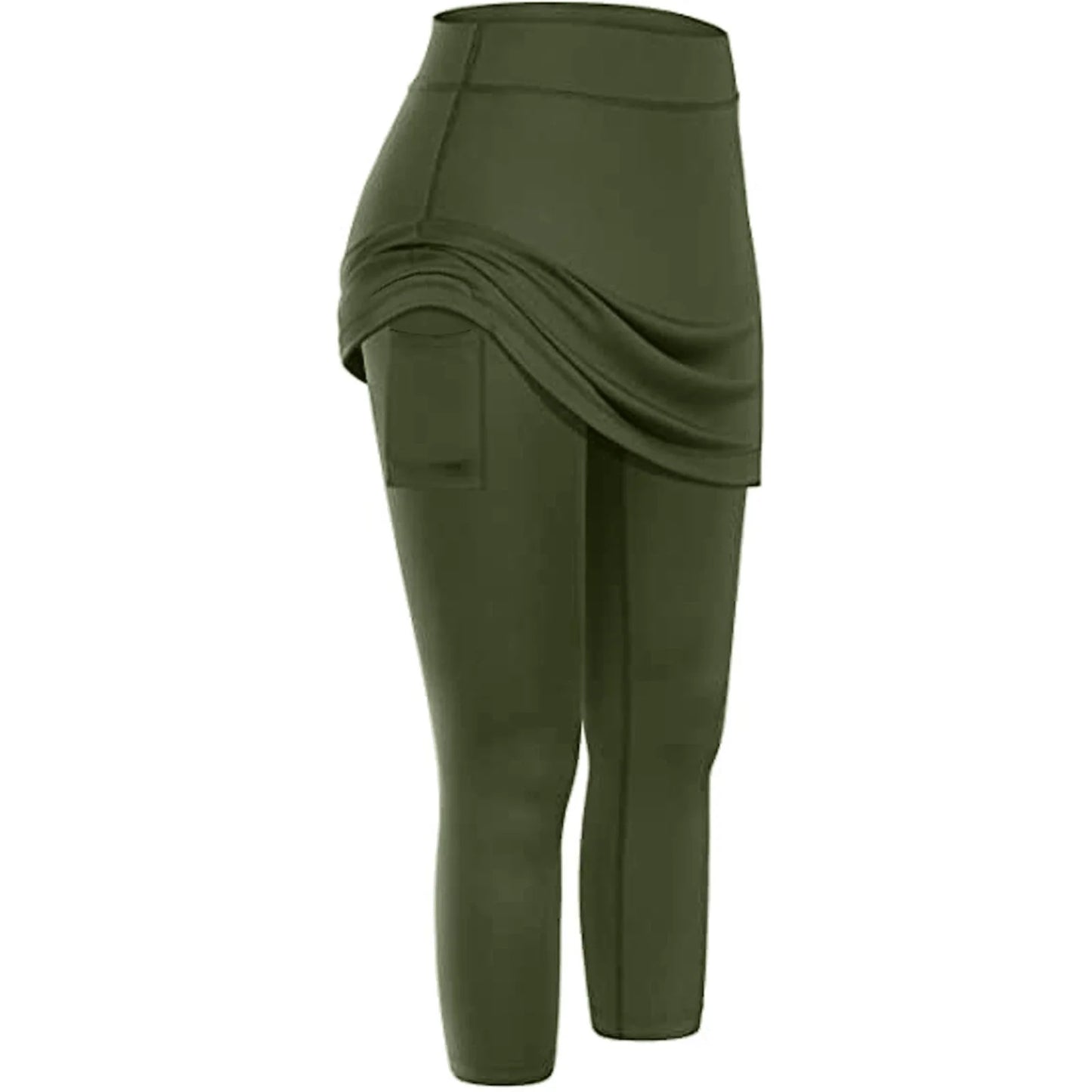 Women's tennis skirted leggings with side pocket in various colours