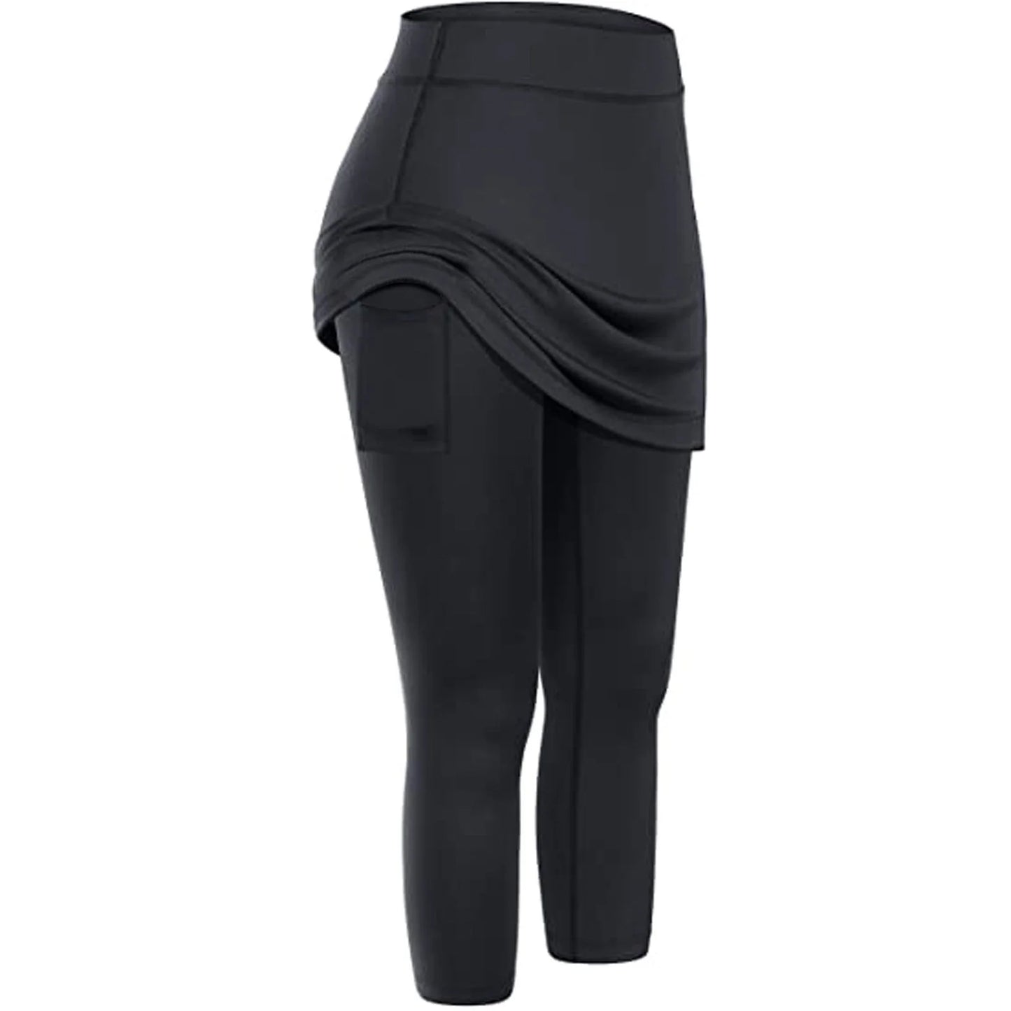 Women's tennis skirted leggings with side pocket in various colours