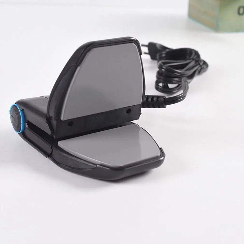 Portable folding mini electric iron with temperature control dial