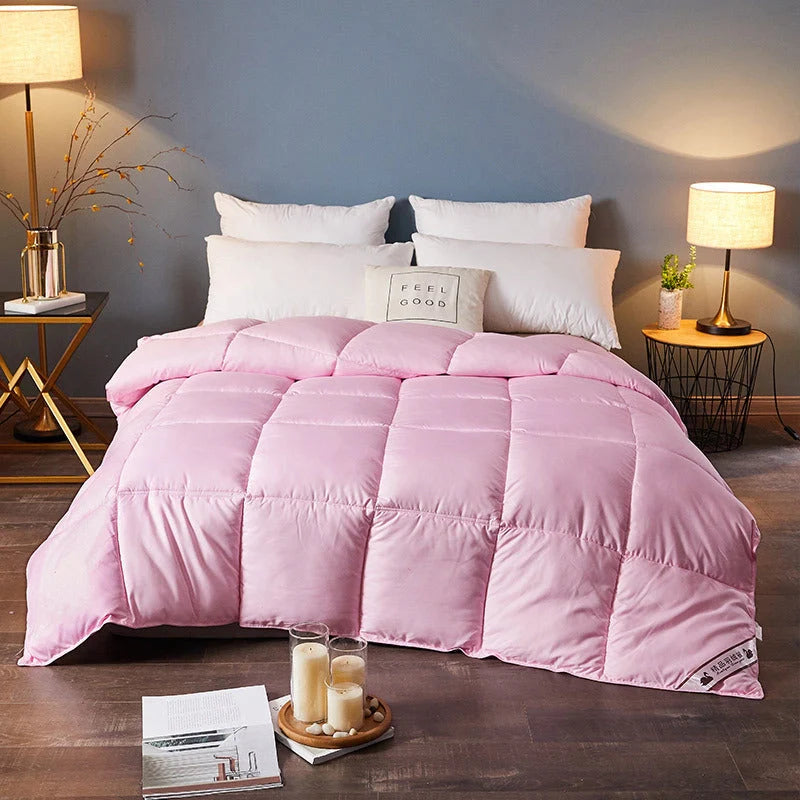 Goose Down Duvet for winter warmth in various colours and sizes
