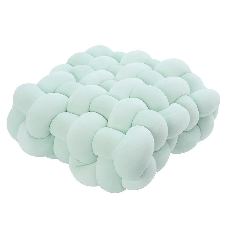 Creative Home Woven Square Plush Cushion in various colours for home decor