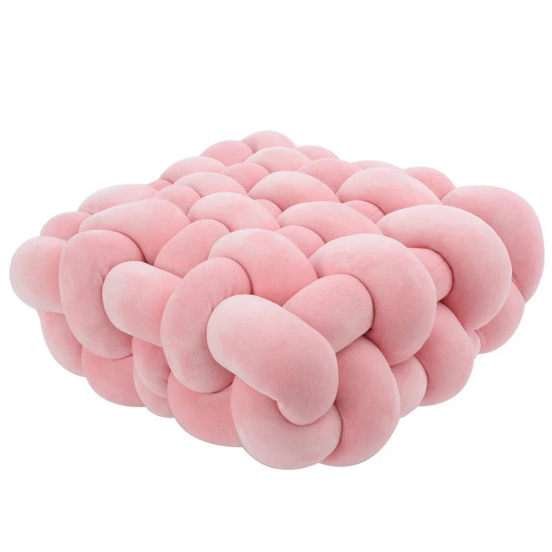 Creative Home Woven Square Plush Cushion in various colours for home decor