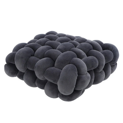 Creative Home Woven Square Plush Cushion in various colours for home decor