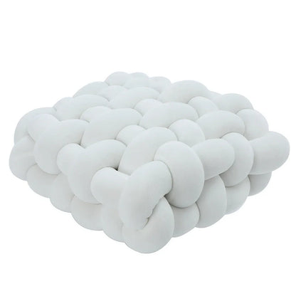 Creative Home Woven Square Plush Cushion in various colours for home decor