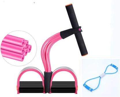 Natural Latex Resistance Trainer with handles for full-body workouts