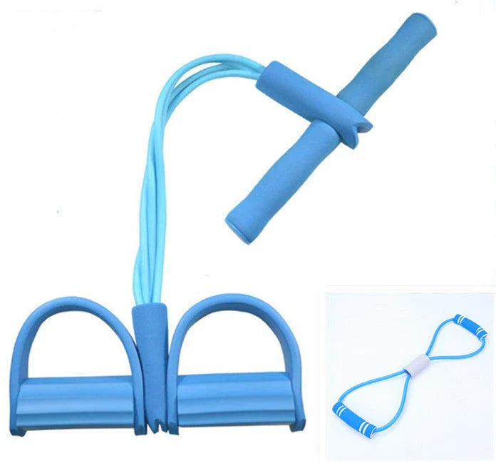 Natural Latex Resistance Trainer with handles for full-body workouts