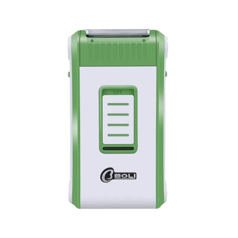 L2 model reciprocating double-layer net electric shaver in photo colour.