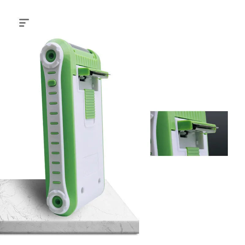 L2 model reciprocating double-layer net electric shaver in photo colour.