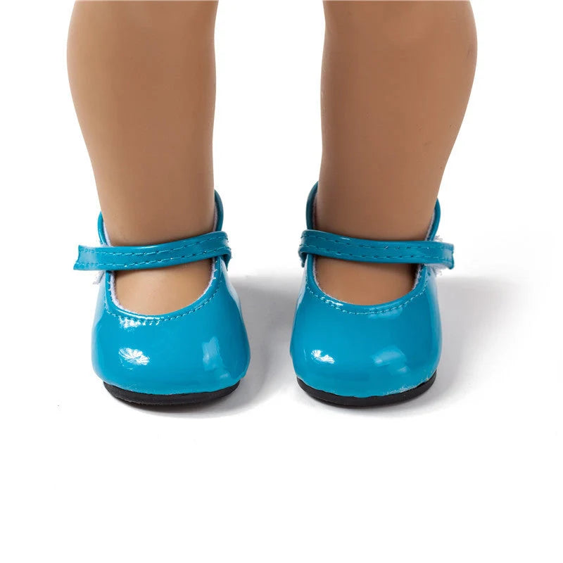 American Girl Doll shoes in various colours, made from durable PU/Polyurethane
