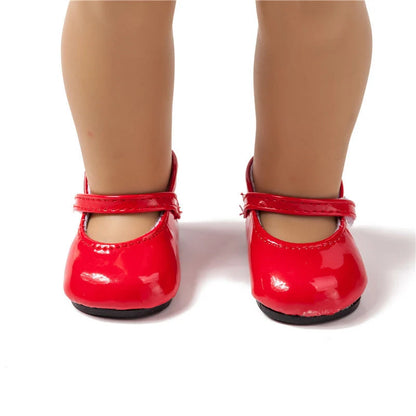 American Girl Doll shoes in various colours, made from durable PU/Polyurethane