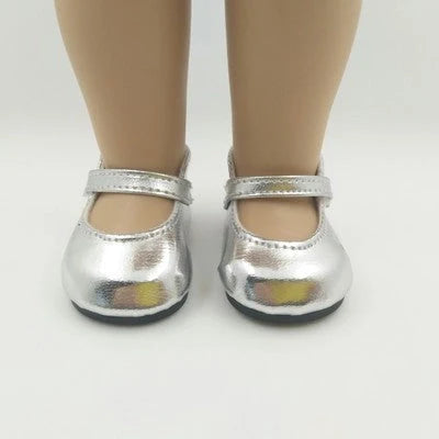 American Girl Doll shoes in various colours, made from durable PU/Polyurethane