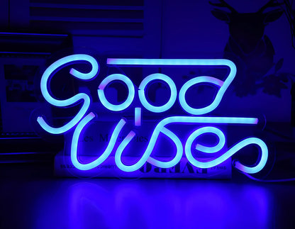 USB-powered LED neon wall light with transparent acrylic shell and decorative lighting effects