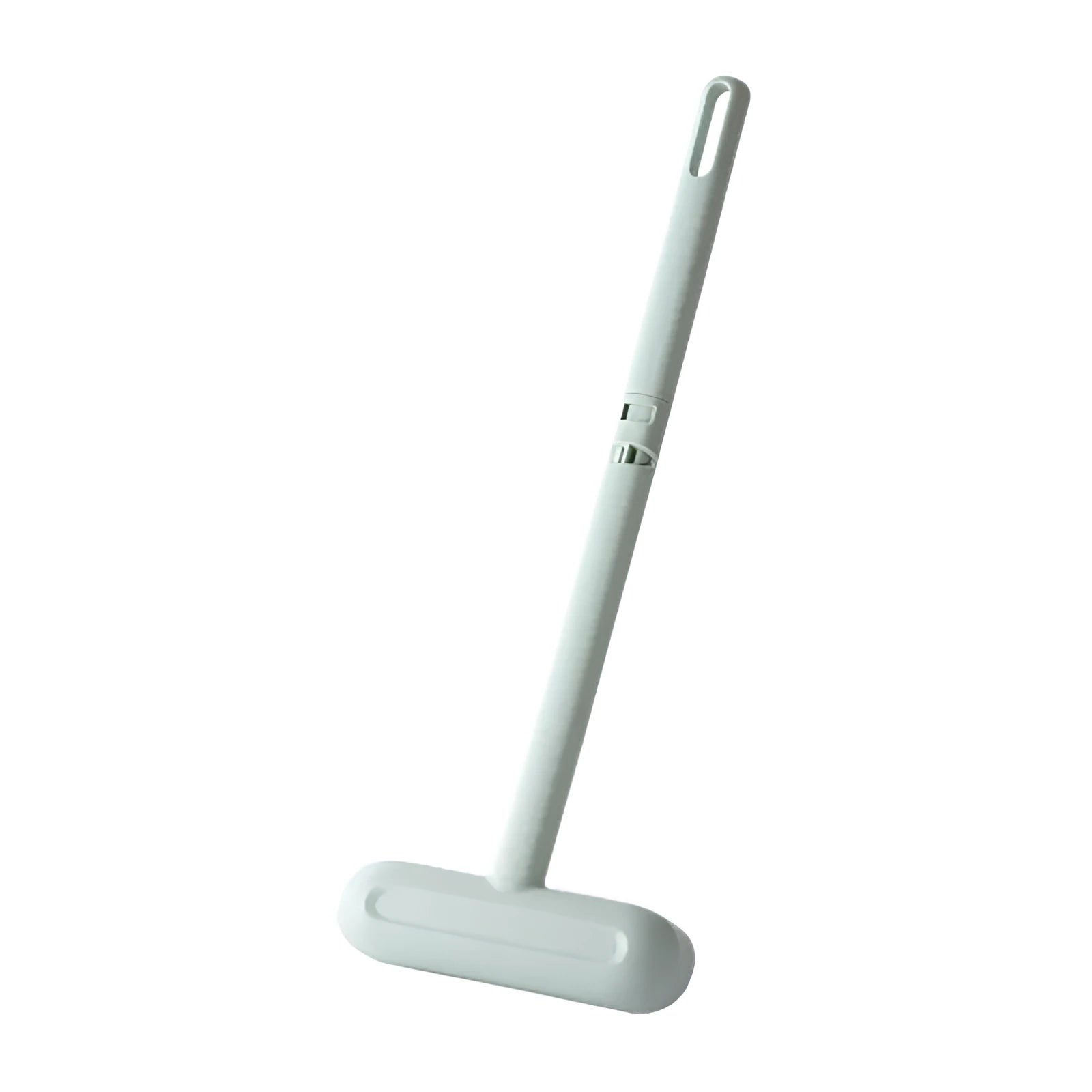 Household long-handled double-sided screen window cleaning brush in white plastic, 52cm long