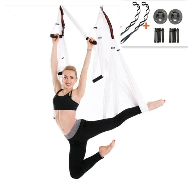 Anti Gravity Yoga Hammock in various colours for aerial fitness and relaxation
