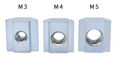 Ideaformer metal T-nut slider for 2020 aluminium profile with M3 thread option