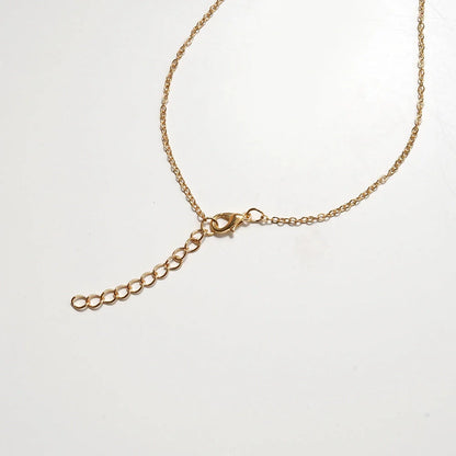 Adjustable sunflower necklace with yellow alloy pendant and electroplated chain