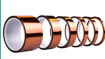 3D printer high temperature adhesive tape roll amber polyimide 0.06mm thick 33m length for heating plate