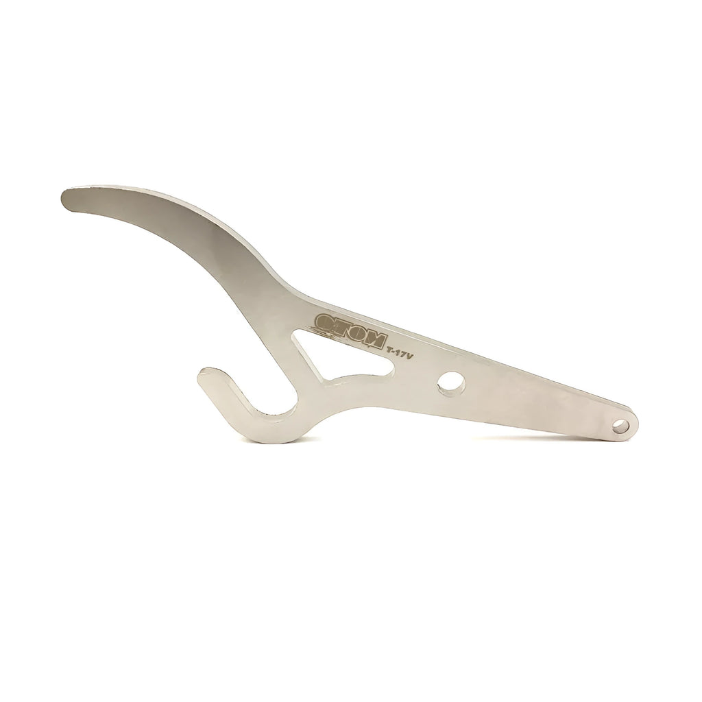 Single silver metal tyre lever for electric bicycles and bicycle tyre removal