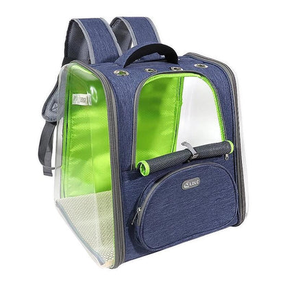 Portable Transparent Space Capsule Cat Bag in various colours, showcasing foldable design and panoramic view