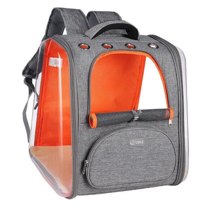Portable Transparent Space Capsule Cat Bag in various colours, showcasing foldable design and panoramic view
