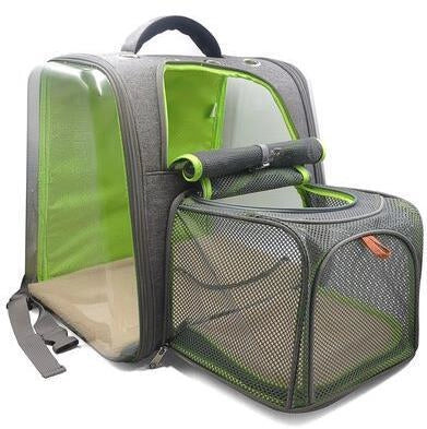 Portable Transparent Space Capsule Cat Bag in various colours, showcasing foldable design and panoramic view