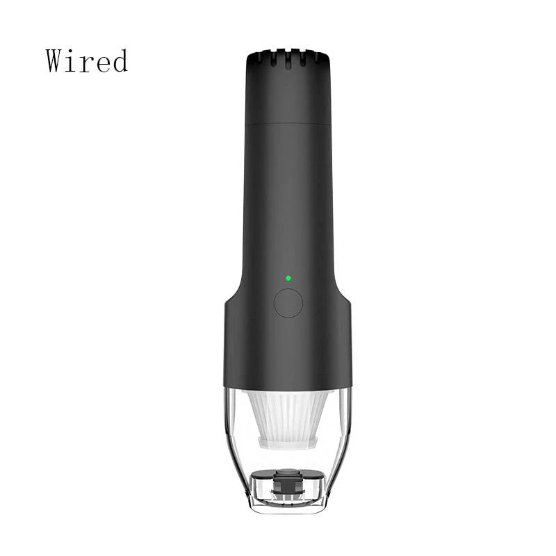 Hand-held vacuum cleaner with 5000 Pa suction in black and white options