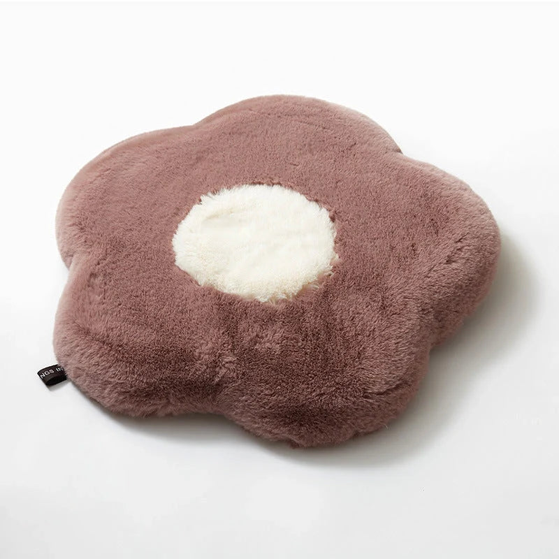 Daisy Slow Rebound Imitation Rabbit Hair Cushion in memory cotton, available in multiple colours